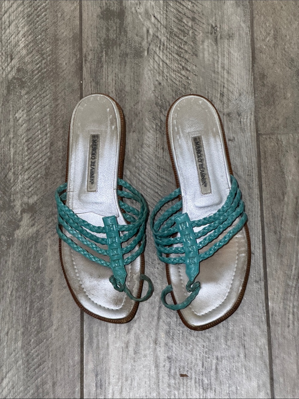 Manolo Blahnick Braided Sandals